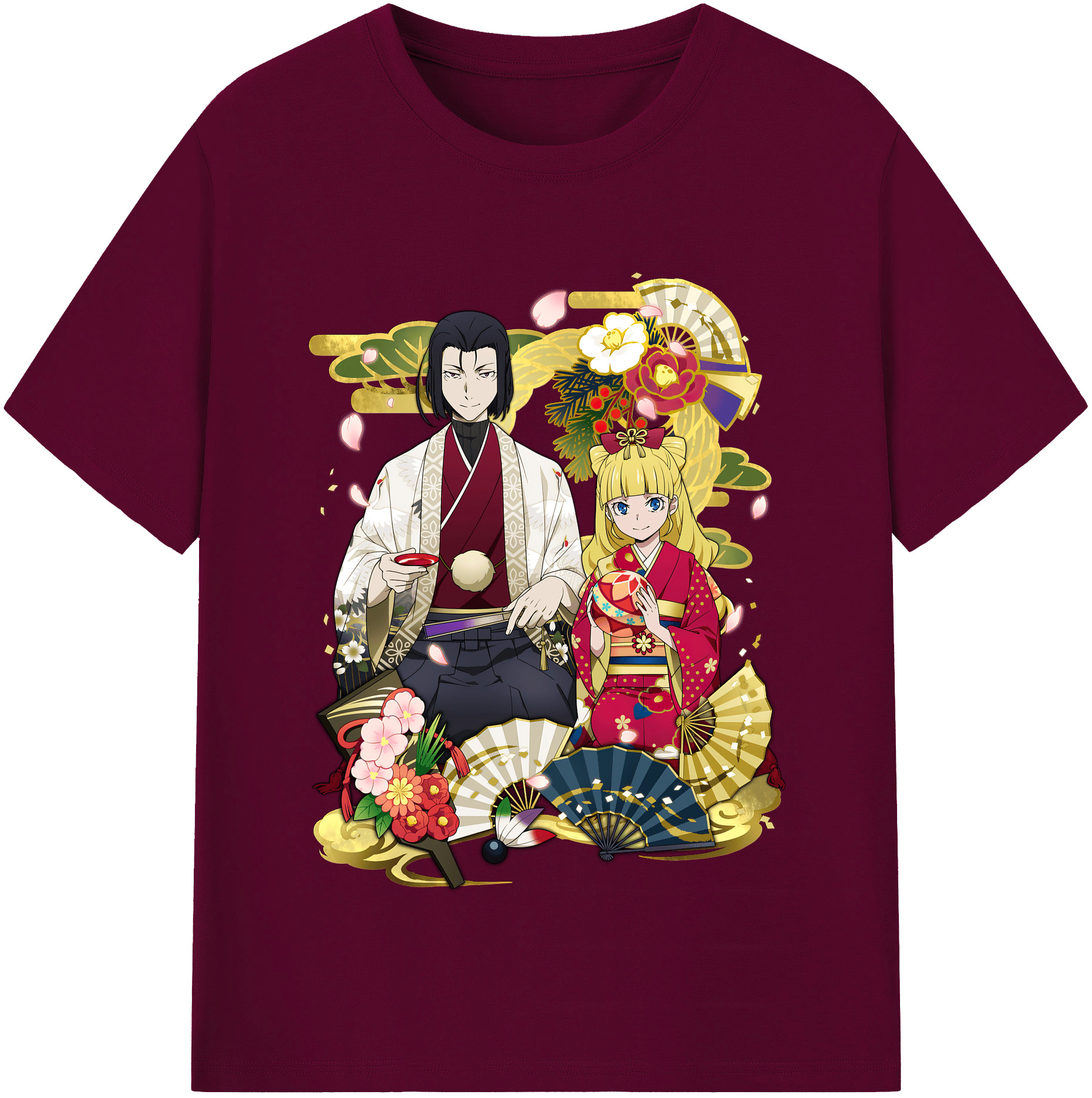 （画像用） 文豪ストレイドッグス Bungo Stray Dogs レディースカジュアルプリントTシャツ（綿100％）